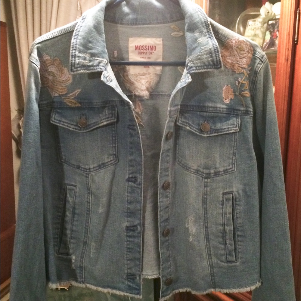 Jean Jacket w/ flowers
